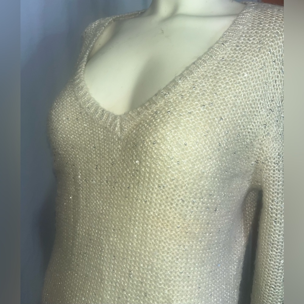 Apt 9 size large cream color w sequins